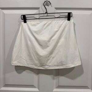 Klassy Network White Athletic‎ strapless top Spandex Women's Activewear Large